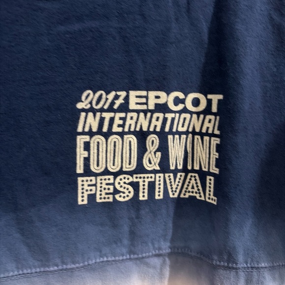 Taste Gradient Blue and Orange Women's Top Disney EPCOT 2017 Spirit Jersey Adult - Picture 5 of 7